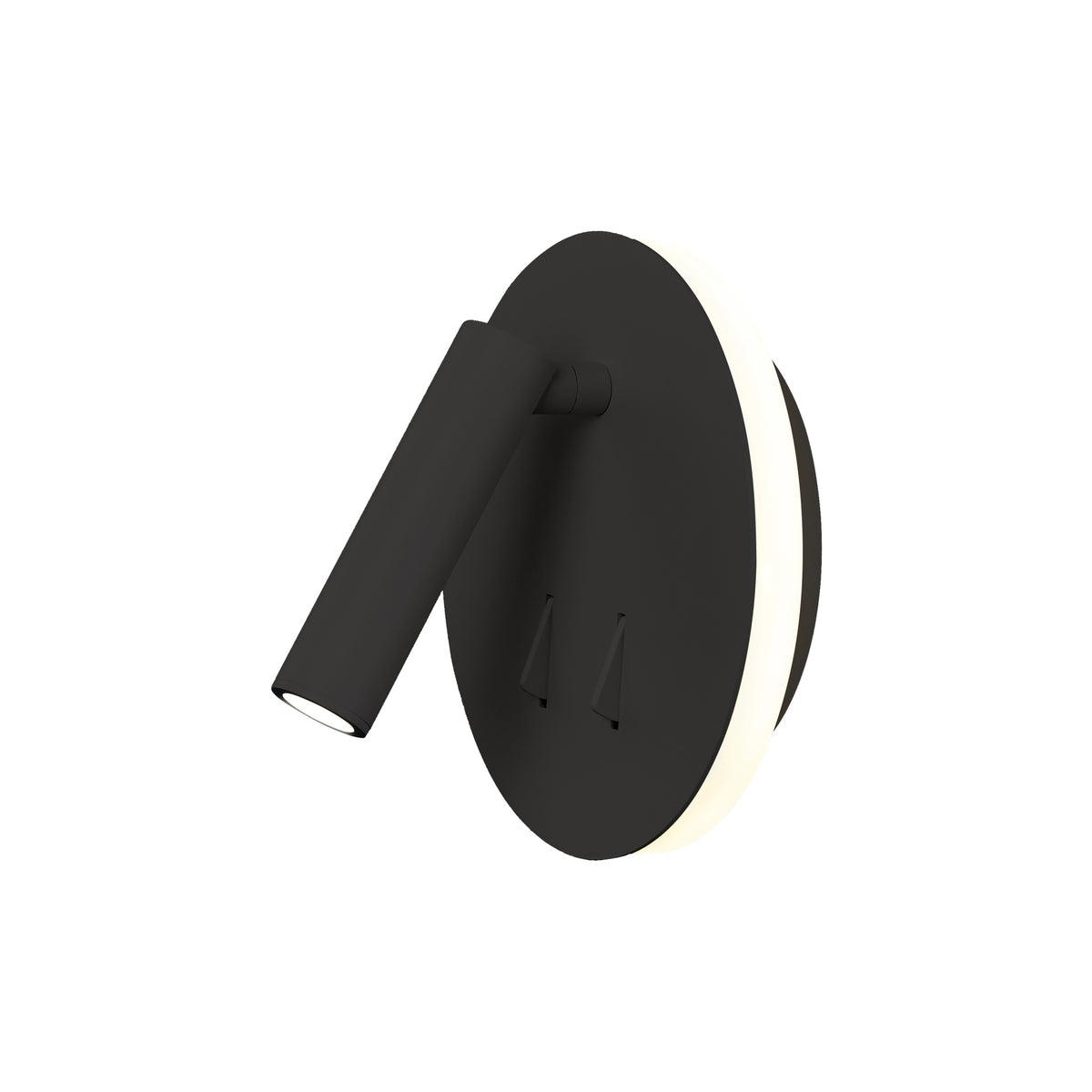 Mantra CAYMAN LED Zidna svjetiljka 3+6W 3000K OKRUGLA CRNA