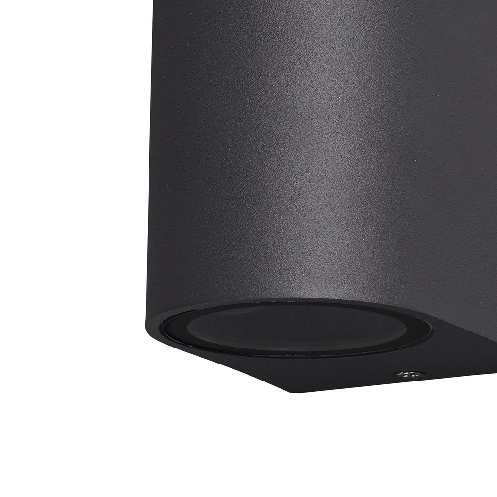 Mantra KANDANCHU vanjska zidna svjetiljka 1xGU10 IP54 80MM ZAOBLJENA ANTRACIT