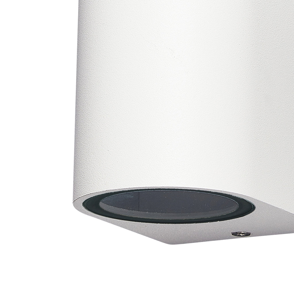 Mantra KANDANCHU vanjska zidna svjetiljka 1xGU10 IP54 80MM ZAOBLJENA BIJELA