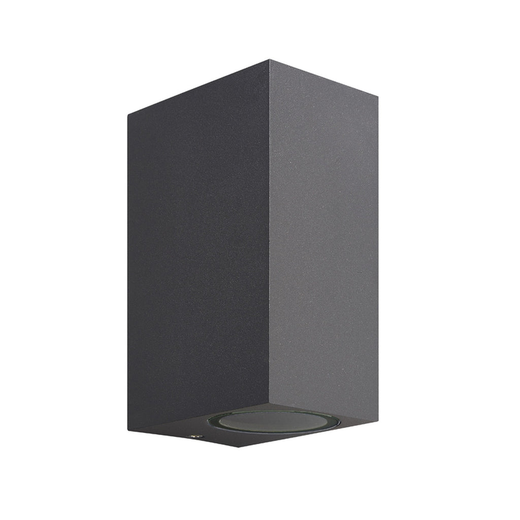 Mantra KANDANCHU vanjska zidna svjetiljka 2xGU10 IP54 150MM PRAVOKUTNA ANTRACIT