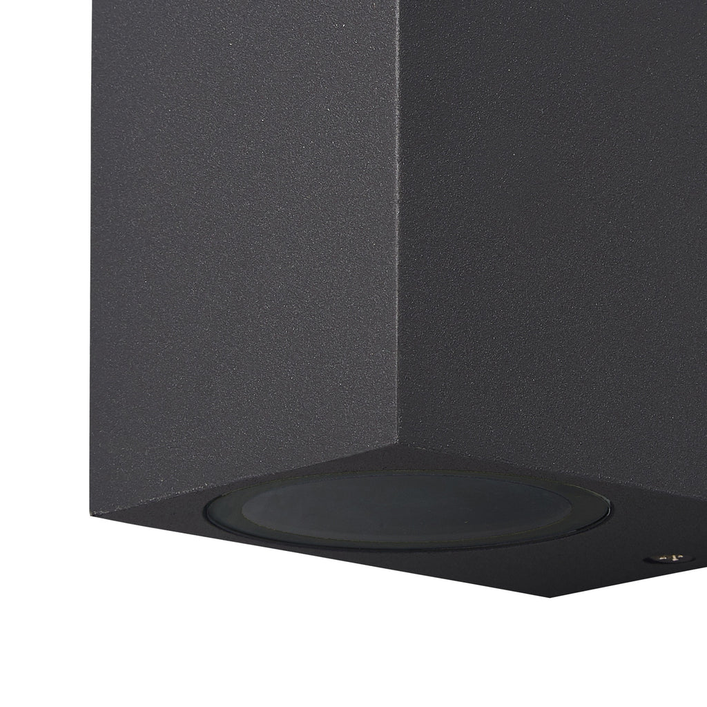 Mantra KANDANCHU vanjska zidna svjetiljka 1xGU10 IP54 80MM PRAVOKUTNA ANTRACIT