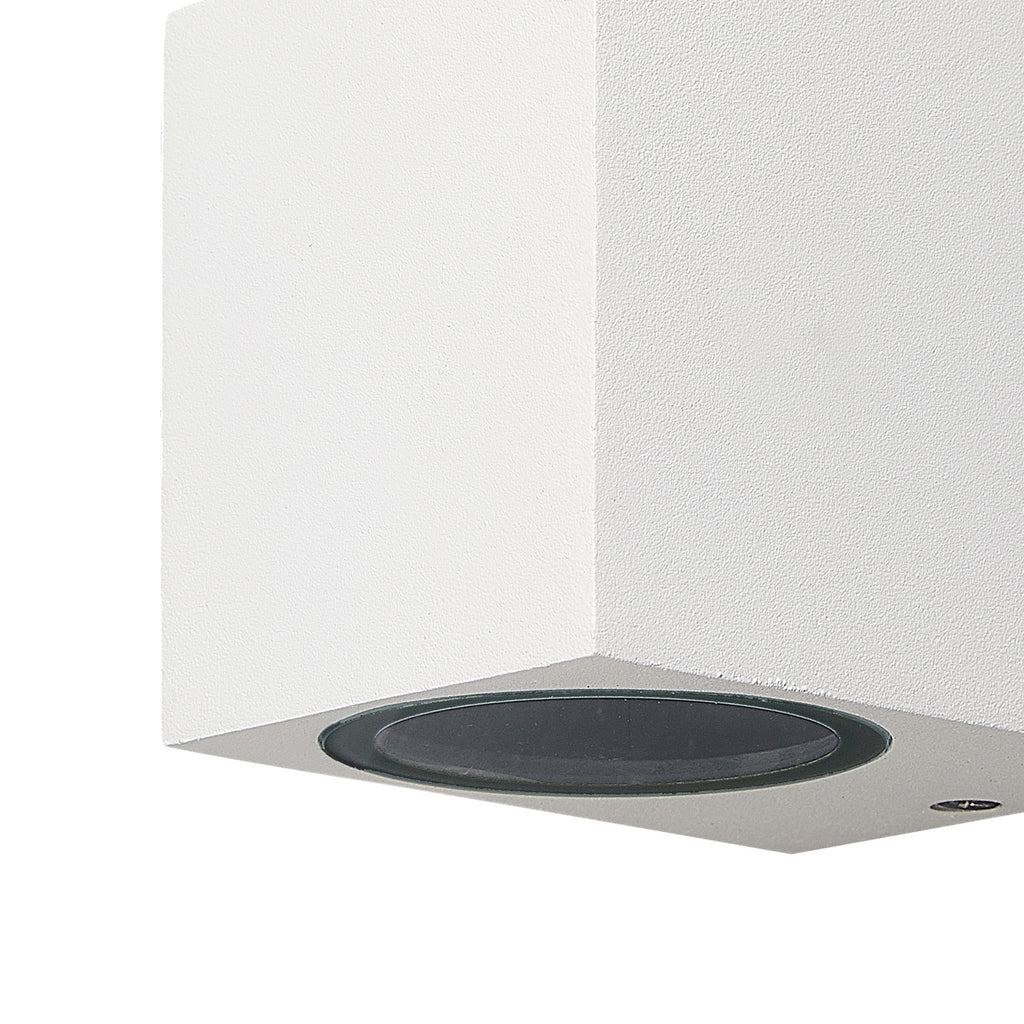 Mantra KANDANCHU vanjska zidna svjetiljka 1xGU10 IP54 80MM PRAVOKUTNA BIJELA