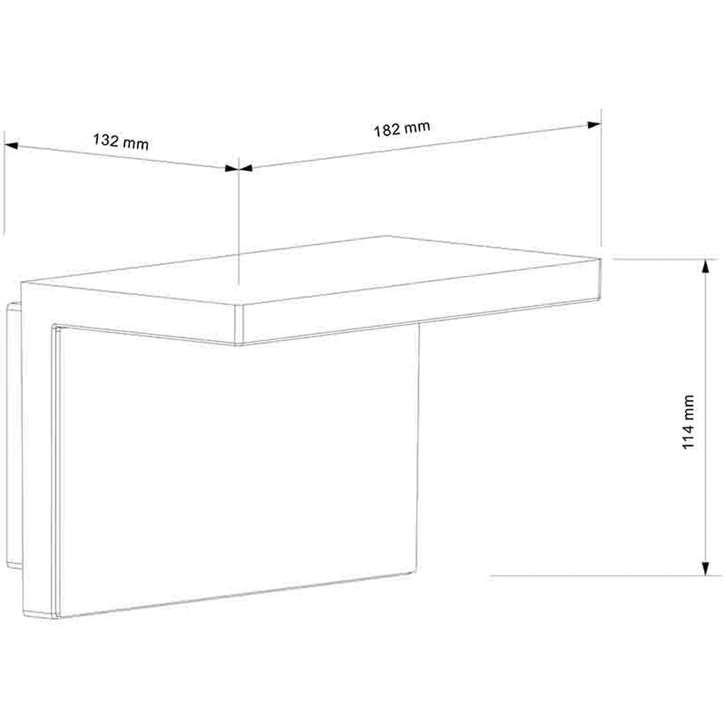 Mantra RUKA vanjska zidna LED svjetiljka 13W 3000K IP54 TAMNO SIVA/DRVO