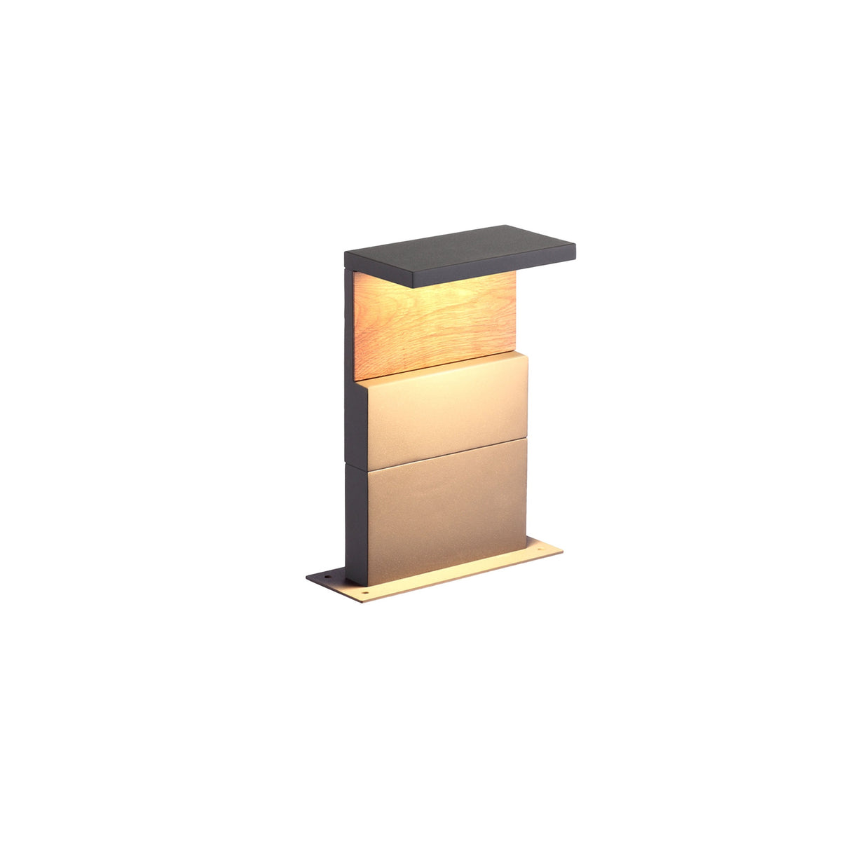 Mantra RUKA vanjska podna LED svjetiljka 13W 3000K IP65 350MM TAMNO SIVA/DRVO
