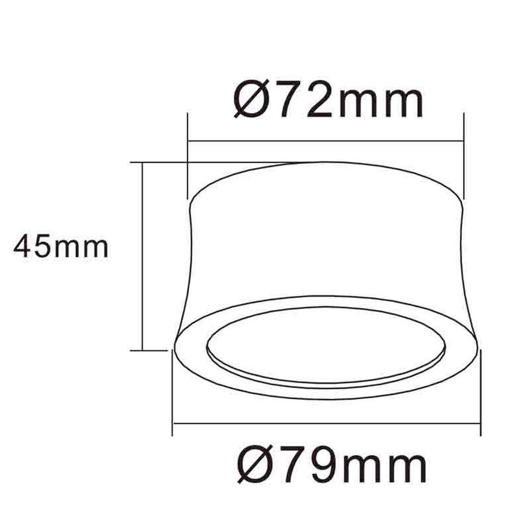 Mantra GOWER STROPNA SVJETILJKA LED 7W 3000K 79MM BIJELA
