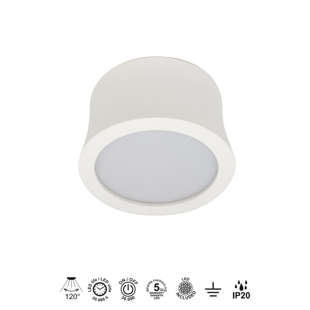 Mantra GOWER STROPNA SVJETILJKA LED 7W 4000K 79MM BIJELA