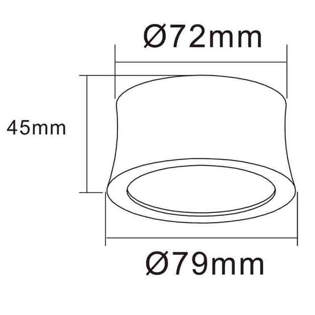 Mantra GOWER STROPNA SVJETILJKA LED 7W 4000K 79MM BIJELA