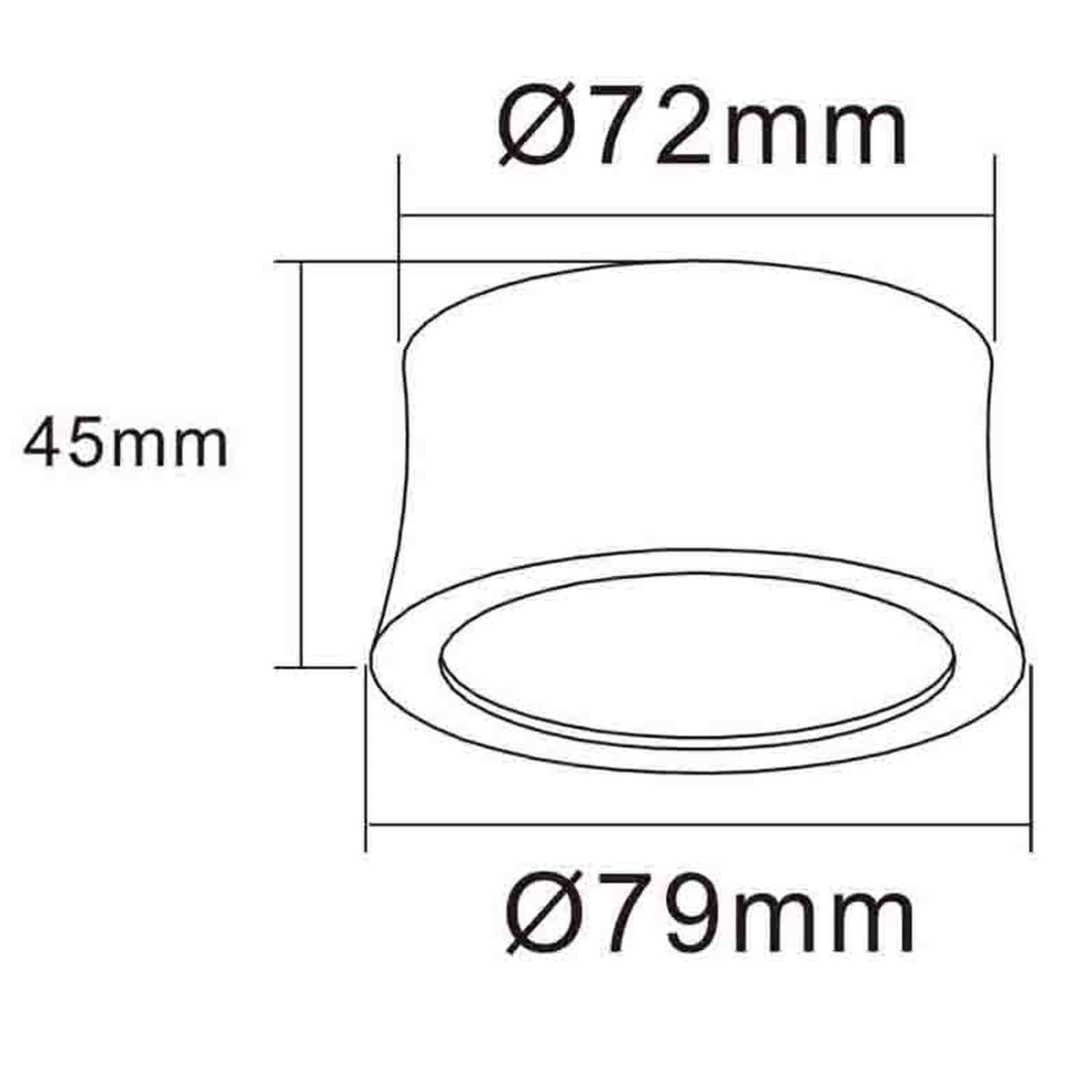 Mantra GOWER STROPNA SVJETILJKA LED 7W 4000K 79MM BIJELA