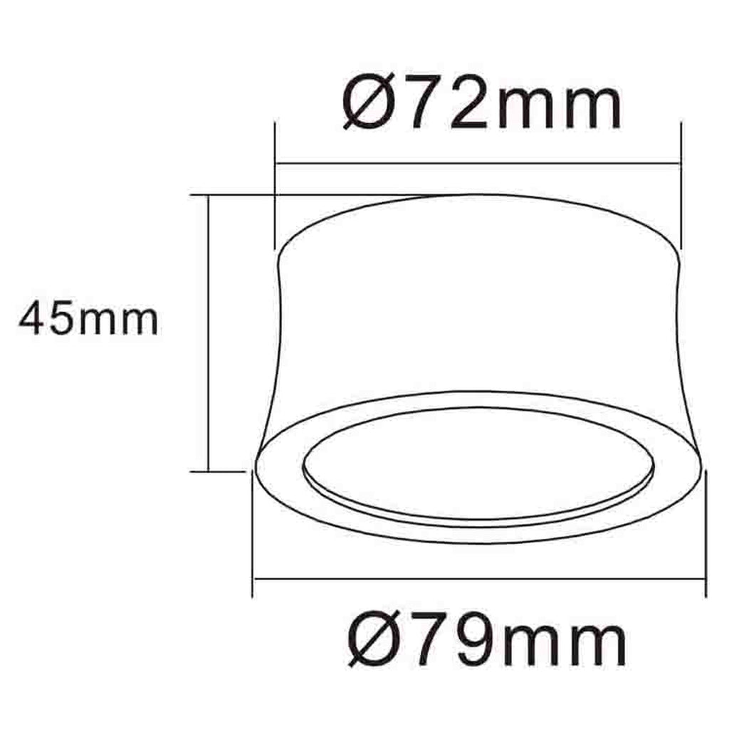 Mantra GOWER STROPNA SVJETILJKA LED 7W 3000K 79MM CRNA
