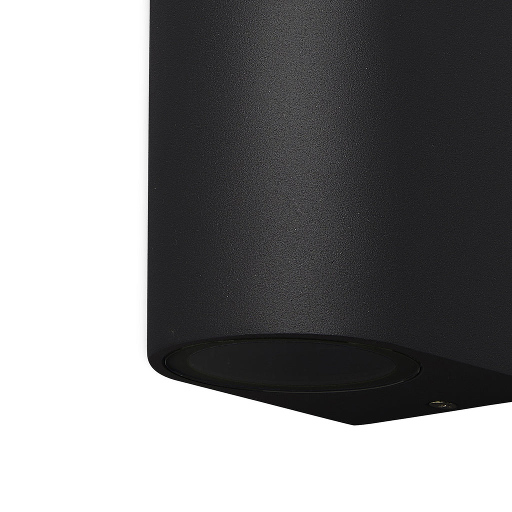 Mantra KANDANCHU vanjska zidna svjetiljka 2xGU10 IP54 150MM ZAOBLJENA CRNA