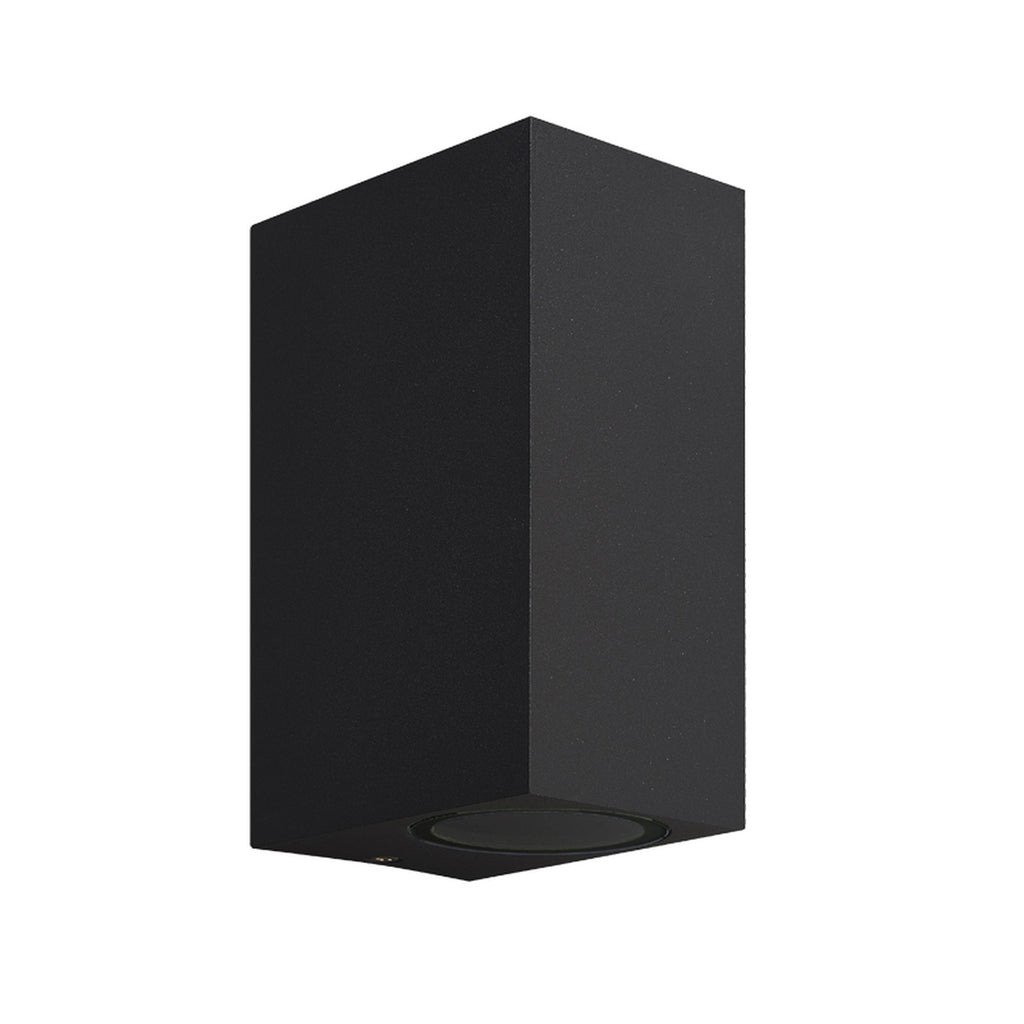 Mantra KANDANCHU vanjska zidna svjetiljka 2xGU10 IP54 150MM PRAVOKUTNA CRNA