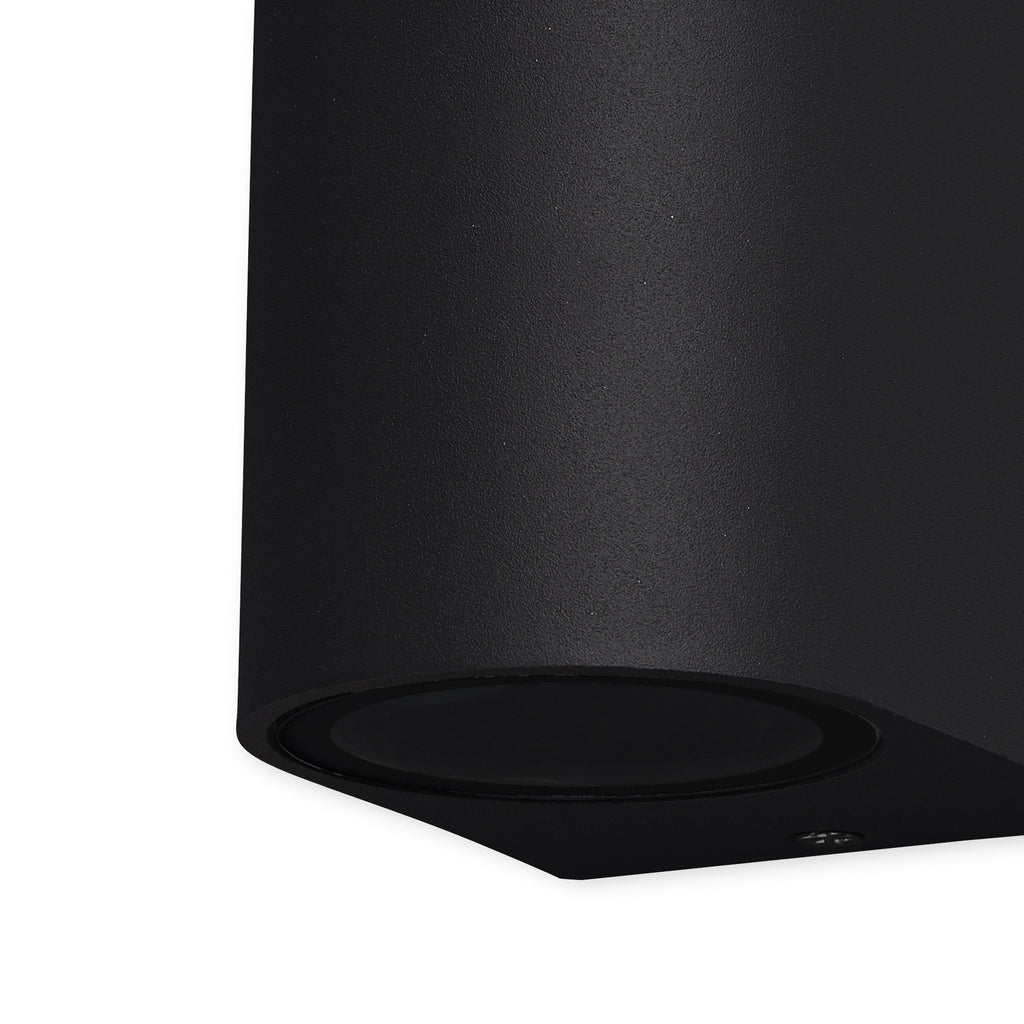 Mantra KANDANCHU vanjska zidna svjetiljka 1xGU10 IP54 80MM ZAOBLJENA CRNA
