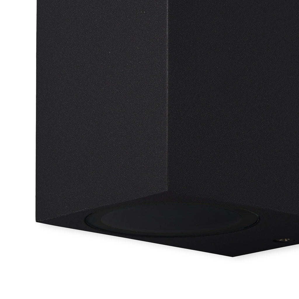 Mantra KANDANCHU vanjska zidna svjetiljka 1xGU10 IP54 80MM PRAVOKUTNA CRNA