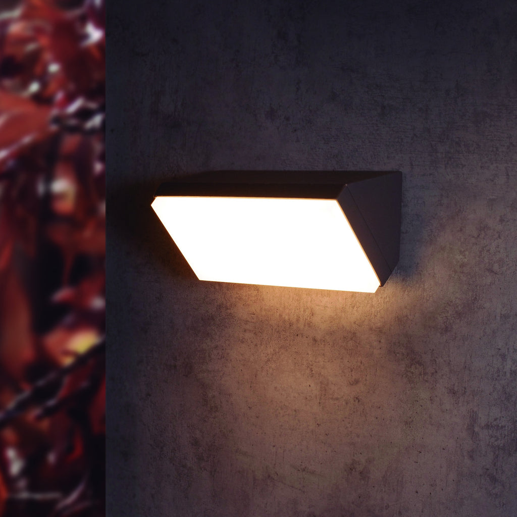 Mantra SOLDEN vanjska zidna LED svjetiljka 9W 3000K 180MM IP65 TAMNO SIVA