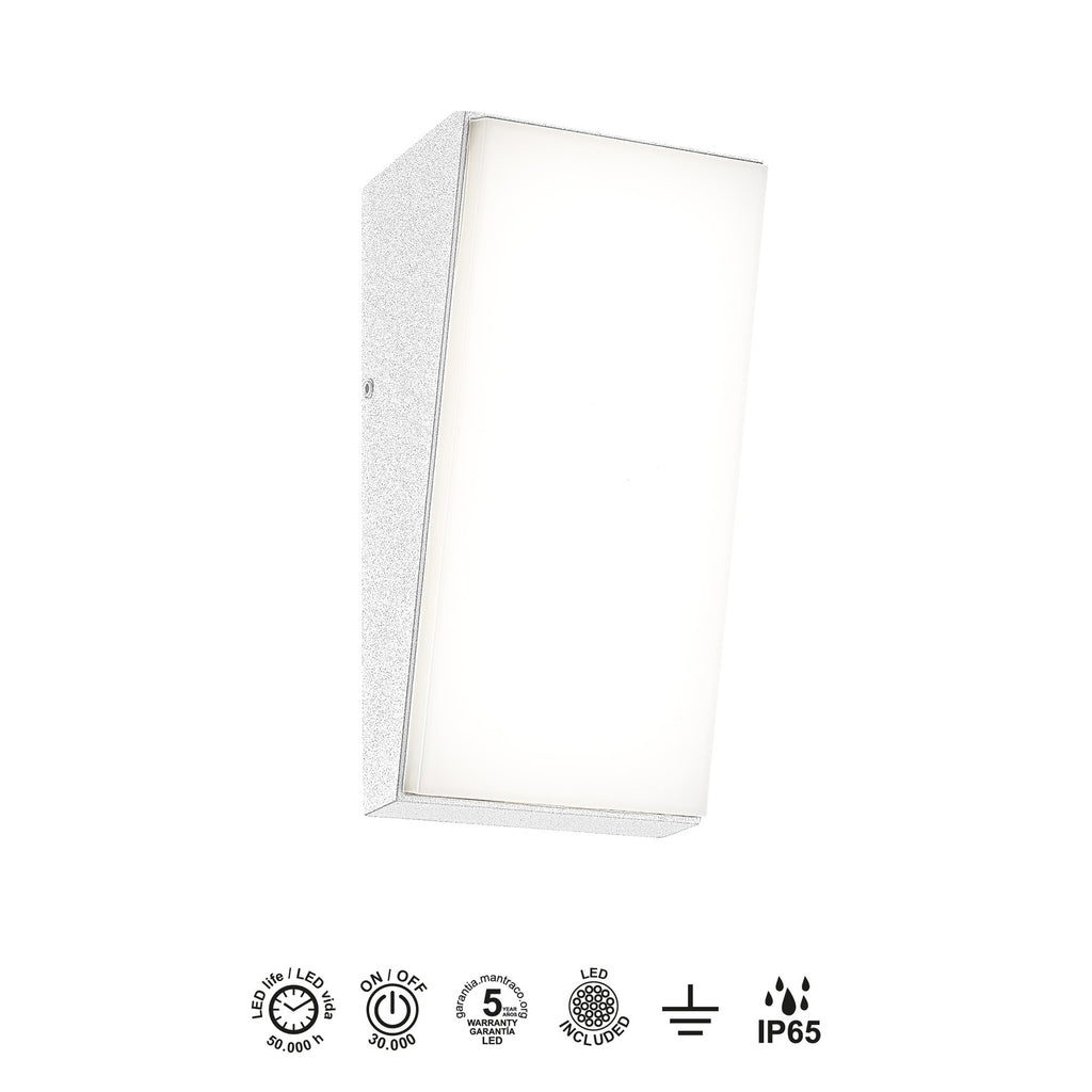 Mantra SOLDEN vanjska zidna LED svjetiljka 9W 3000K IP65 BIJELA