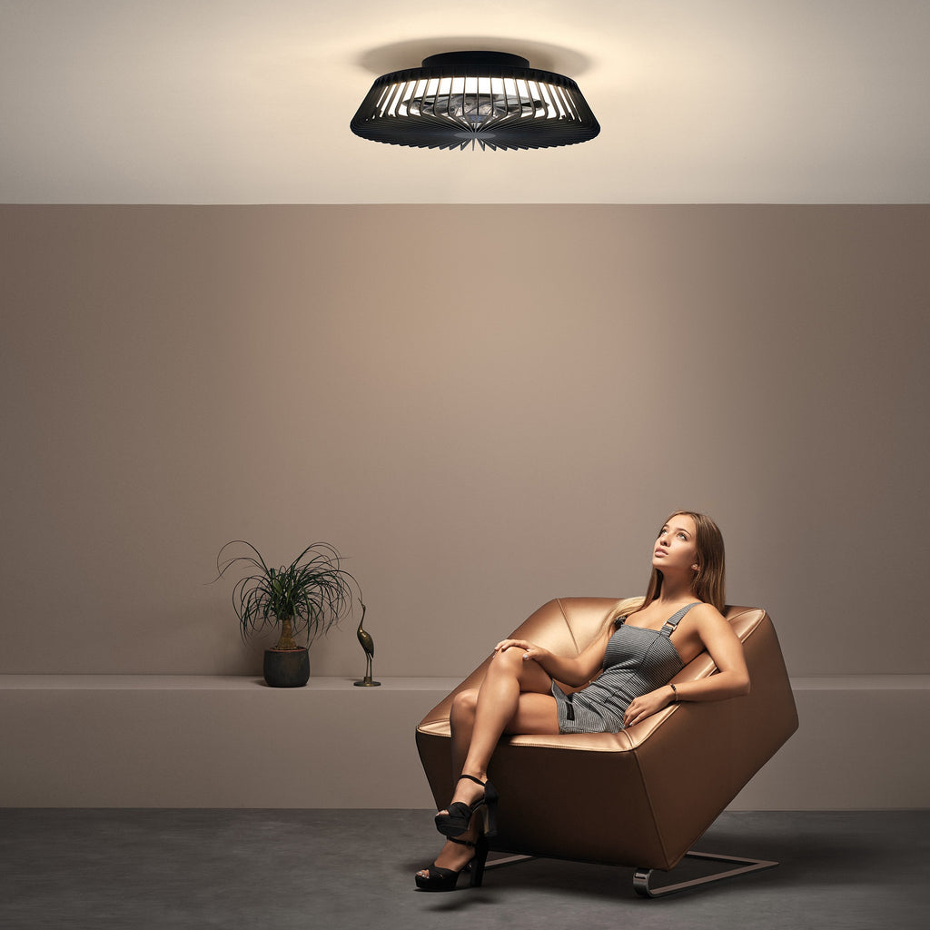 Mantra HIMALAYA LED stropni ventilator 63cm CRNI