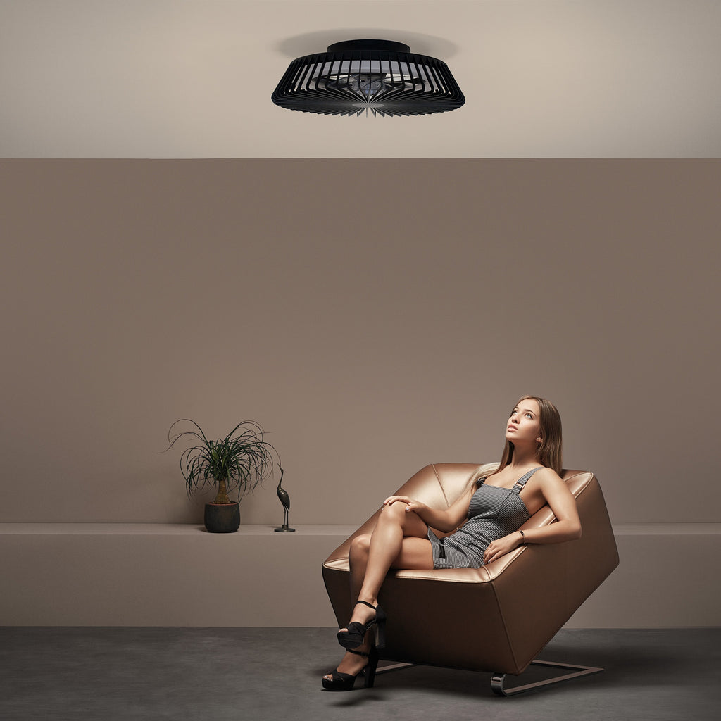 Mantra HIMALAYA LED stropni ventilator 63cm CRNI