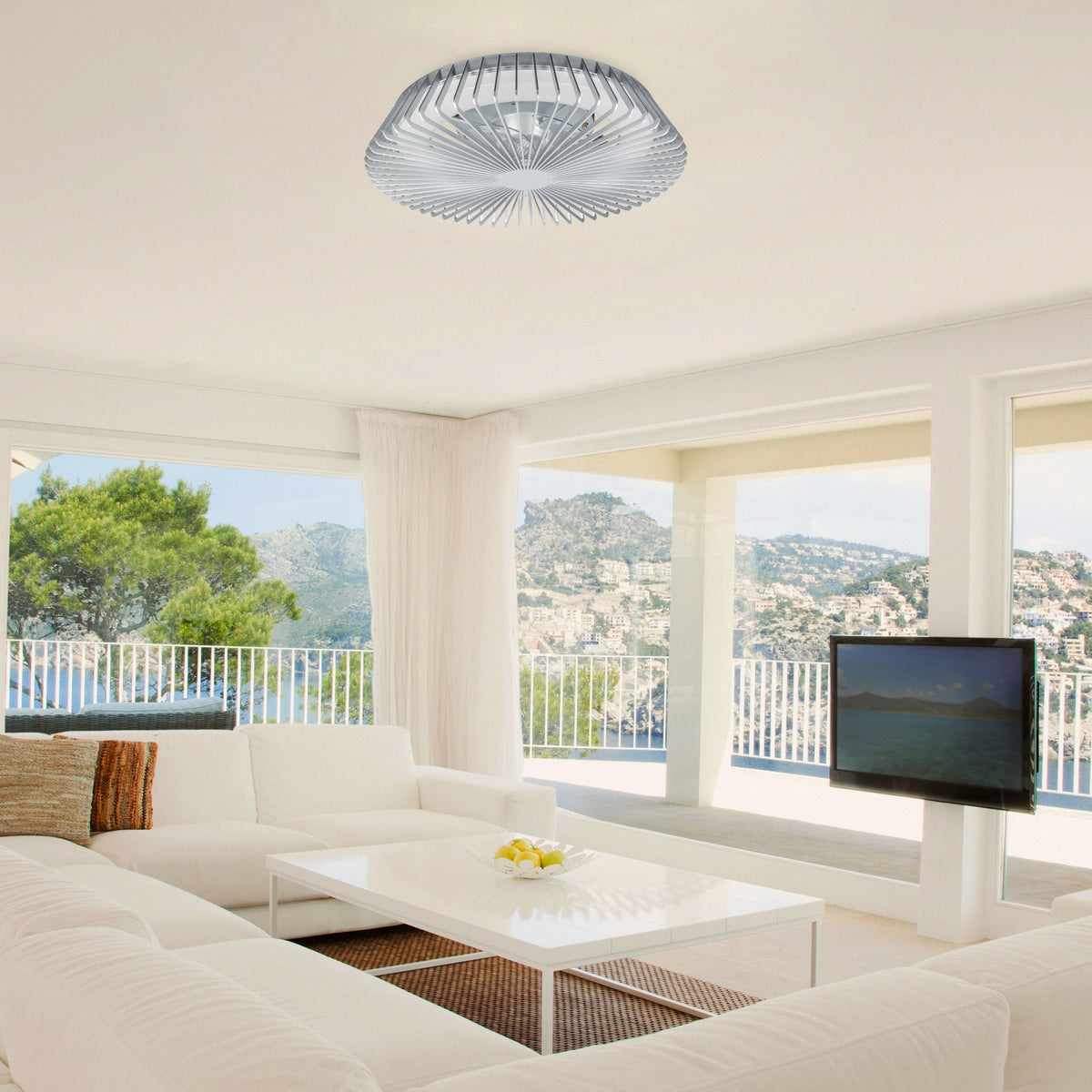 Mantra HIMALAYA LED stropni ventilator 63cm SREBRNI