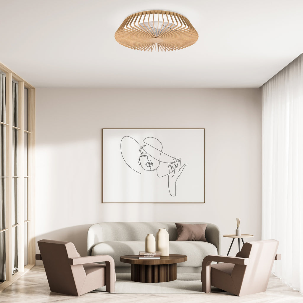Mantra HIMALAYA LED stropni ventilator 63cm DRVO/BIJELA