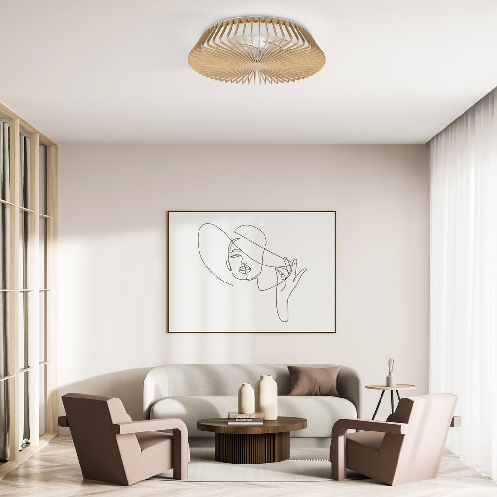 Mantra HIMALAYA LED stropni ventilator 63cm DRVO/BIJELA