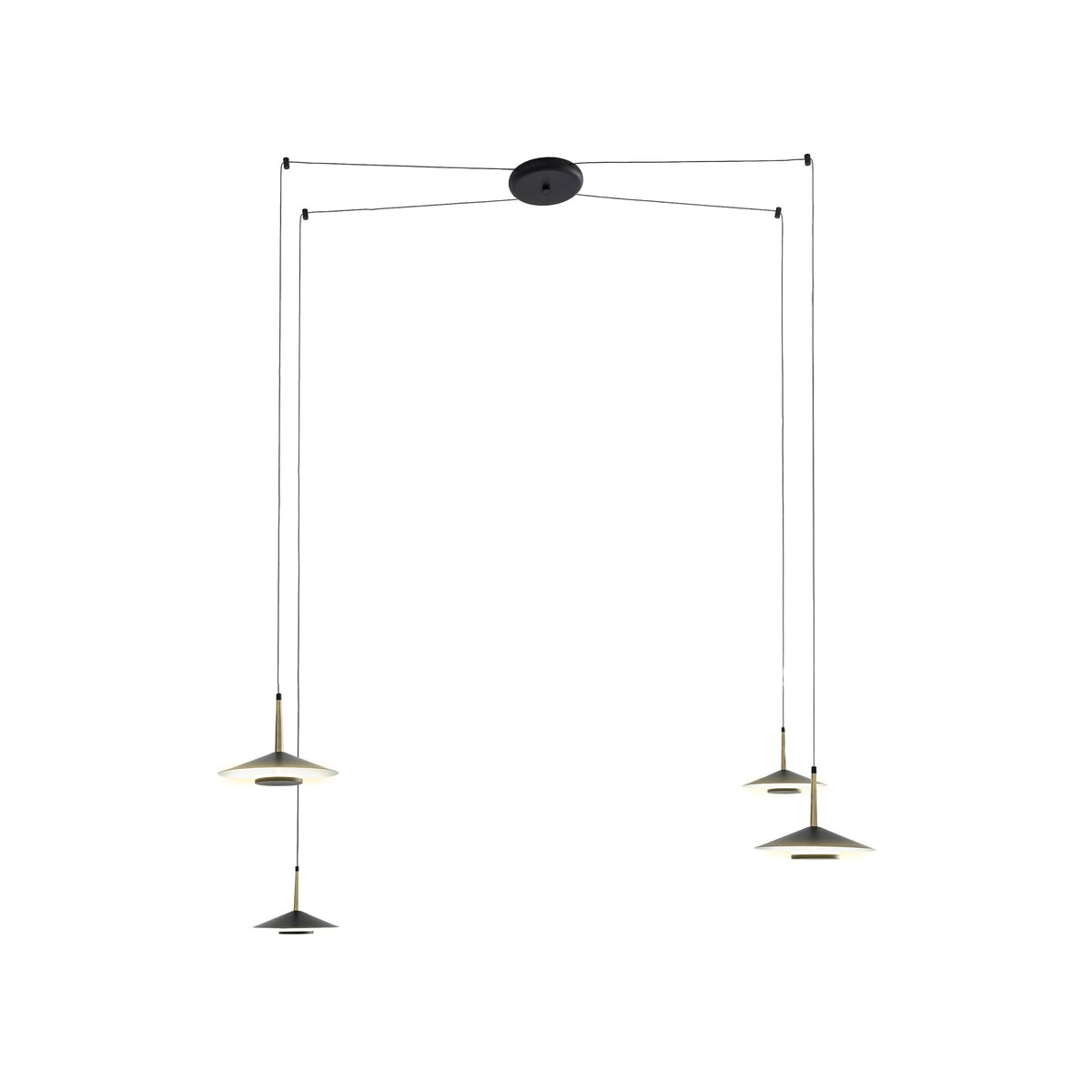 Mantra ORION LED Viseća lampa 32W 3000K CRNA