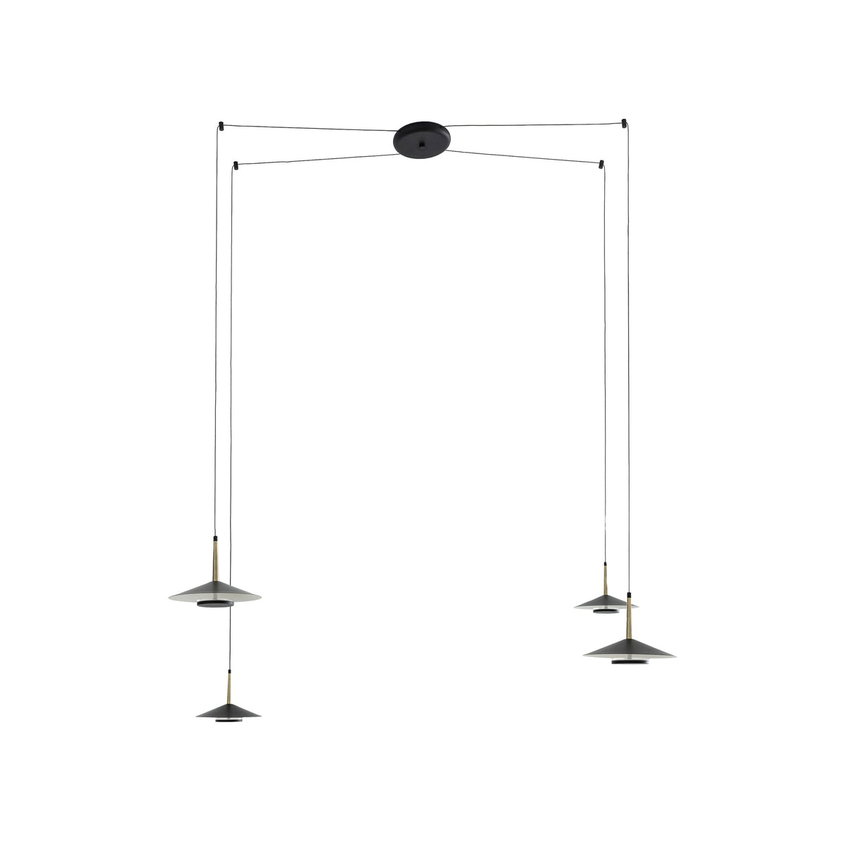 Mantra ORION LED Viseća lampa 32W 3000K CRNA
