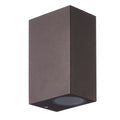 Mantra KANDANCHU vanjska zidna svjetiljka 2xGU10 IP54 150MM PRAVOKUTNA SMEĐA