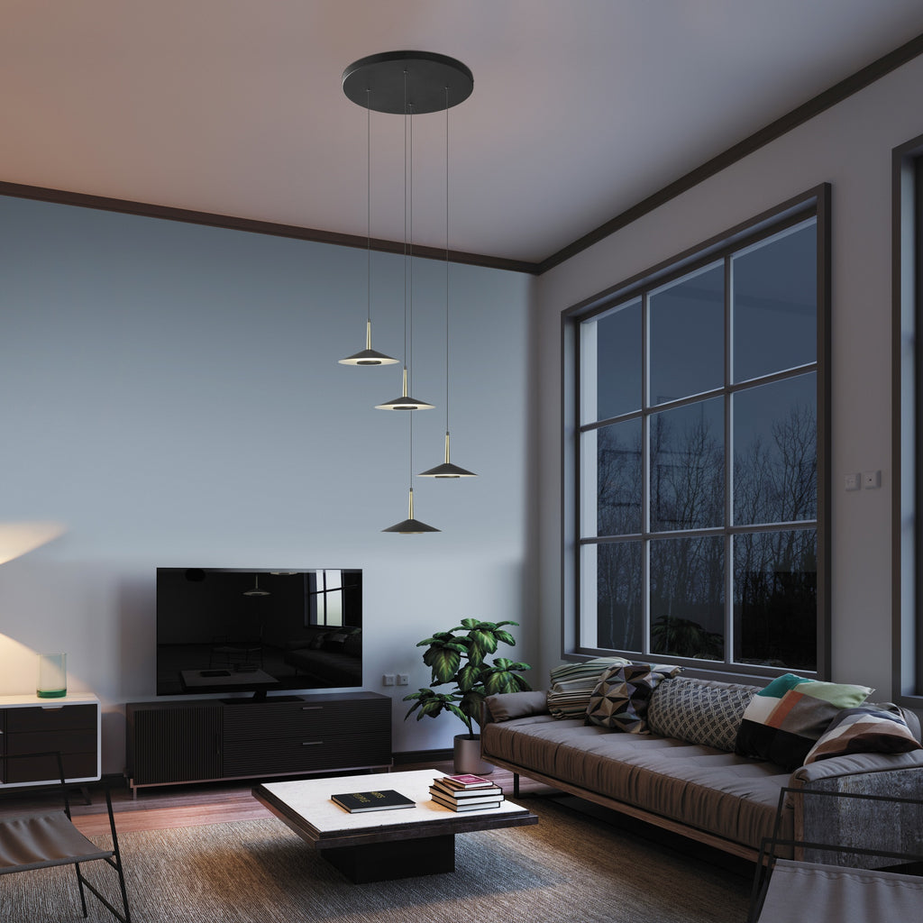 Mantra ORION LED Viseća lampa 32W 3000K Ø500mm CRNA