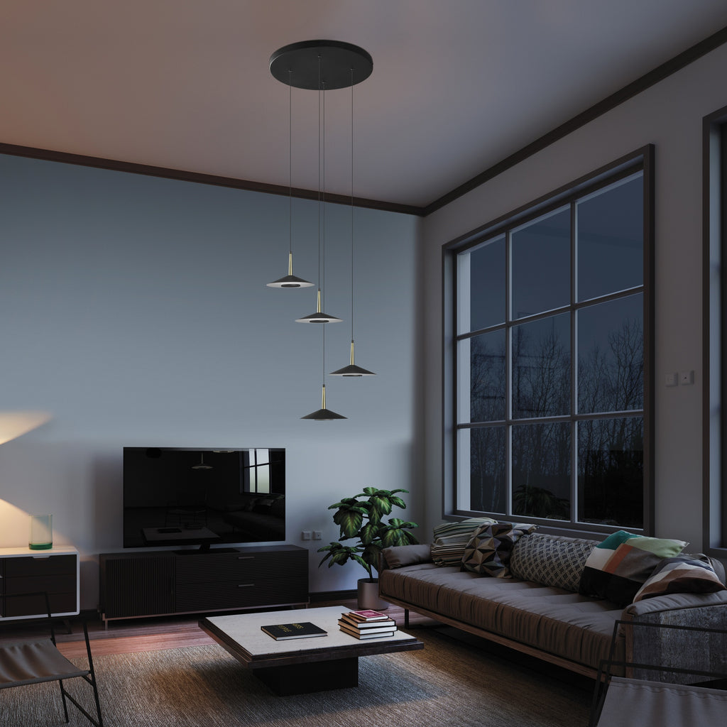 Mantra ORION LED Viseća lampa 32W 3000K Ø500mm CRNA