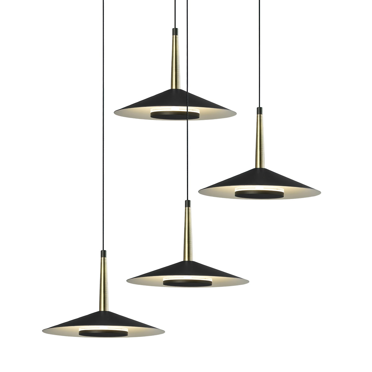 Mantra ORION LED Viseća lampa 32W 3000K Ø500mm CRNA