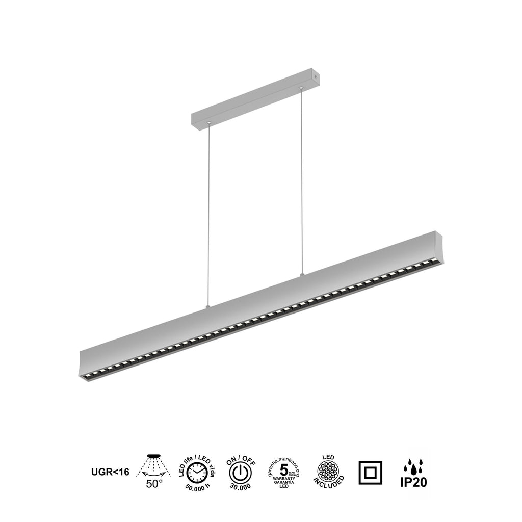 Mantra HANOK linearna svjetiljka LED 38W 3000K 50º 120cm, BIJELA