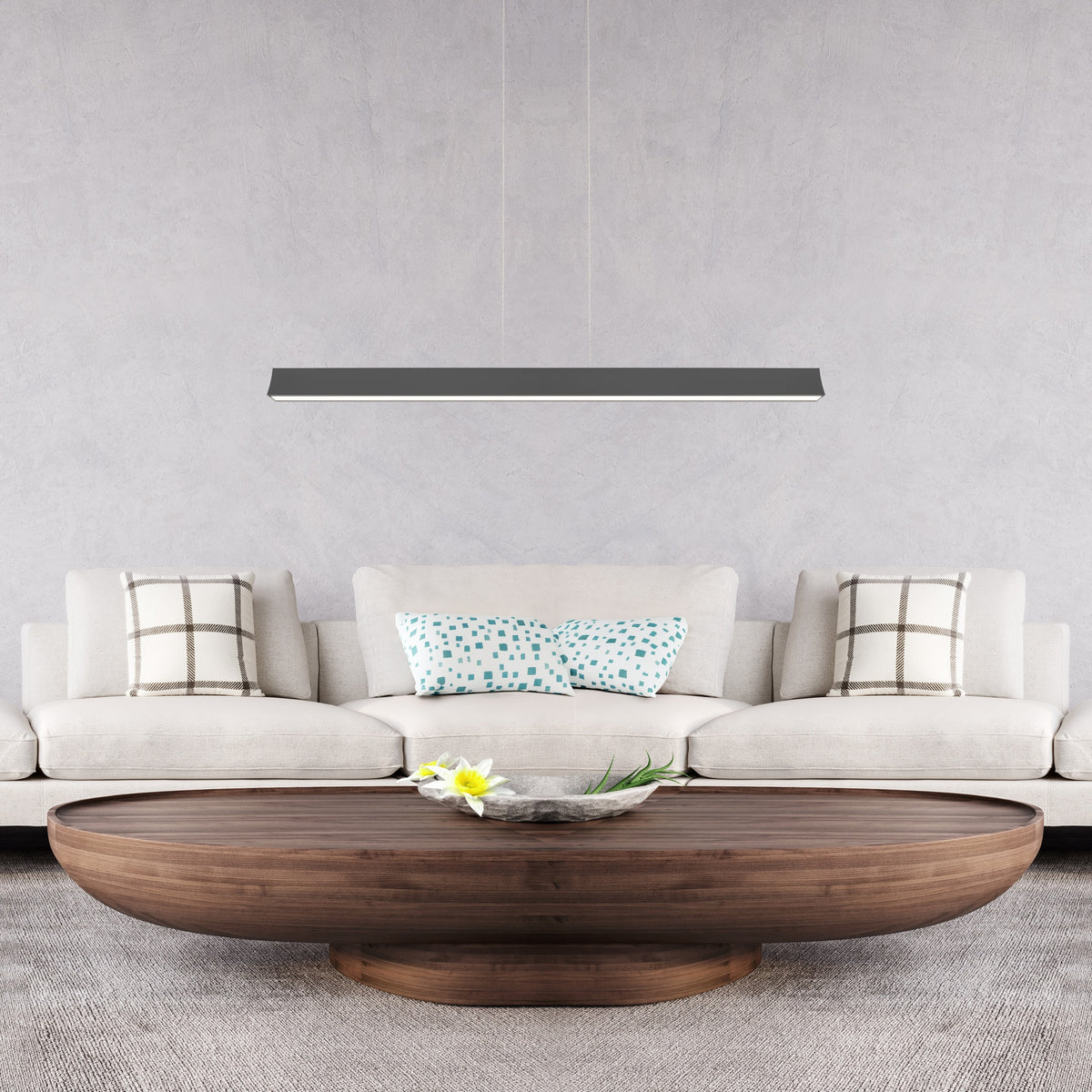 Mantra HANOK linearna svjetiljka LED 38W 3000K 110º 120cm, CRNA