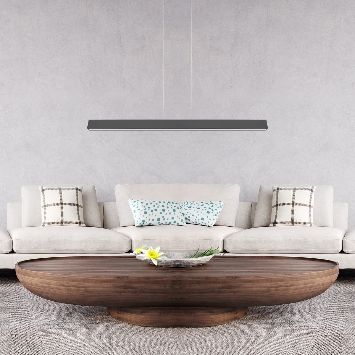 Mantra HANOK linearna svjetiljka LED 38W 3000K 110º 120cm, CRNA