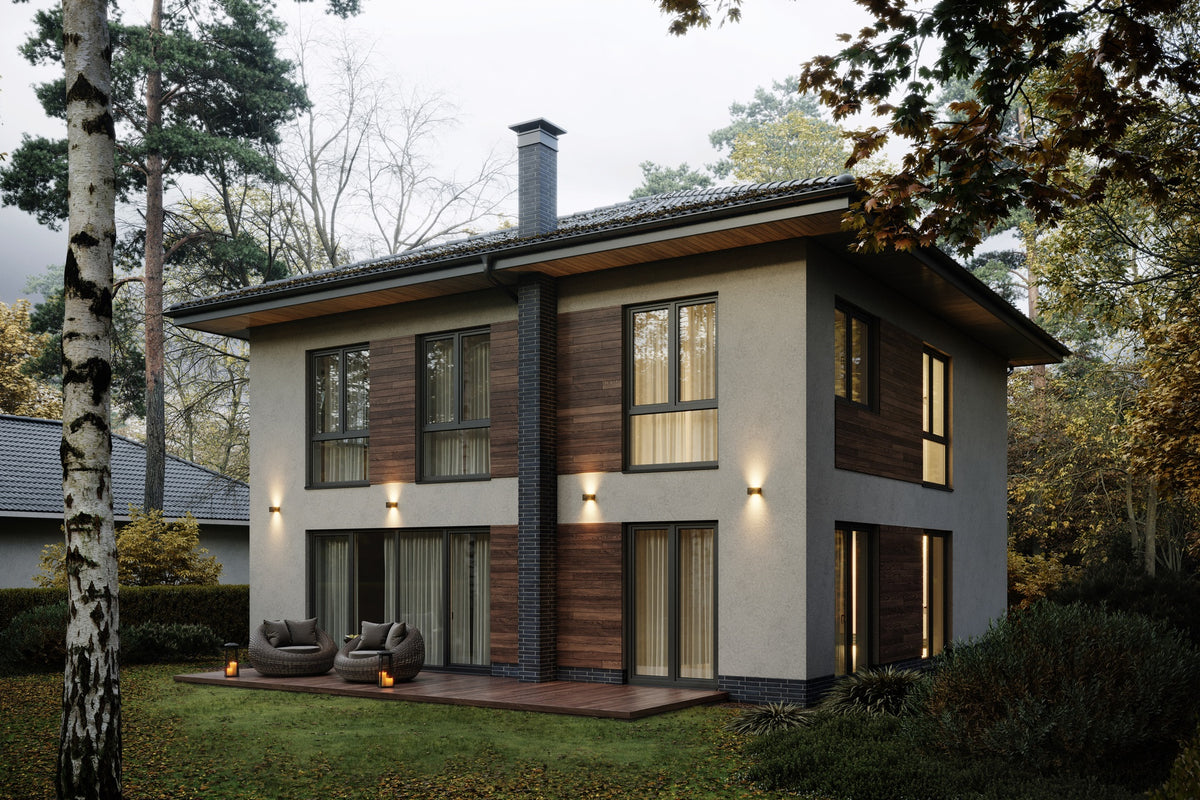 Mantra DAVOS vanjska zidna LED svjetiljka 24W 3000K IP54 200MM SMEĐA