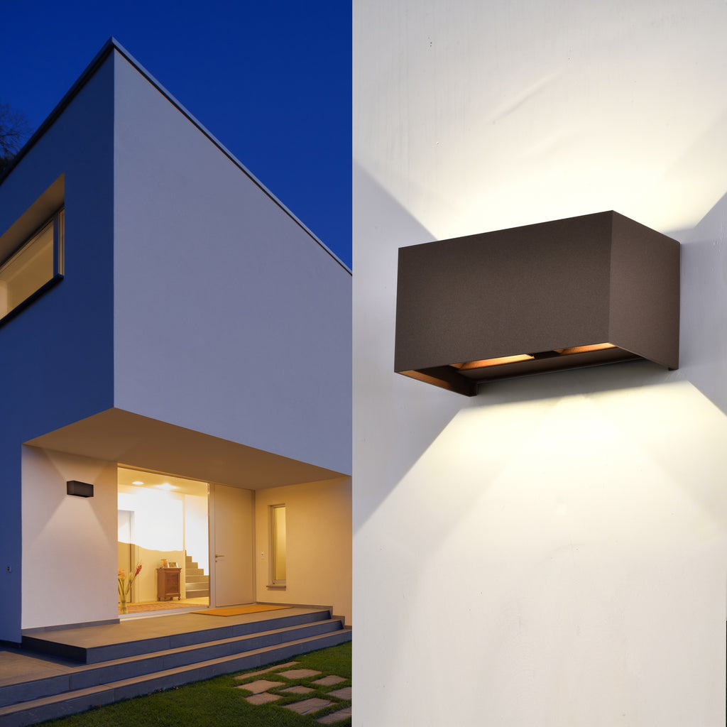 Mantra DAVOS vanjska zidna LED svjetiljka 24W 4000K IP54 200MM SMEĐA