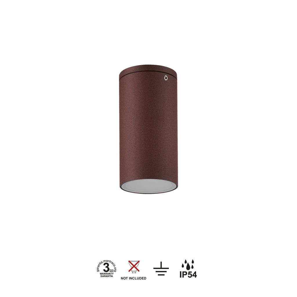 Mantra KANDANCHU vanjska stropna svjetiljka 1xGU10 IP54 Ø60MM SMEĐA