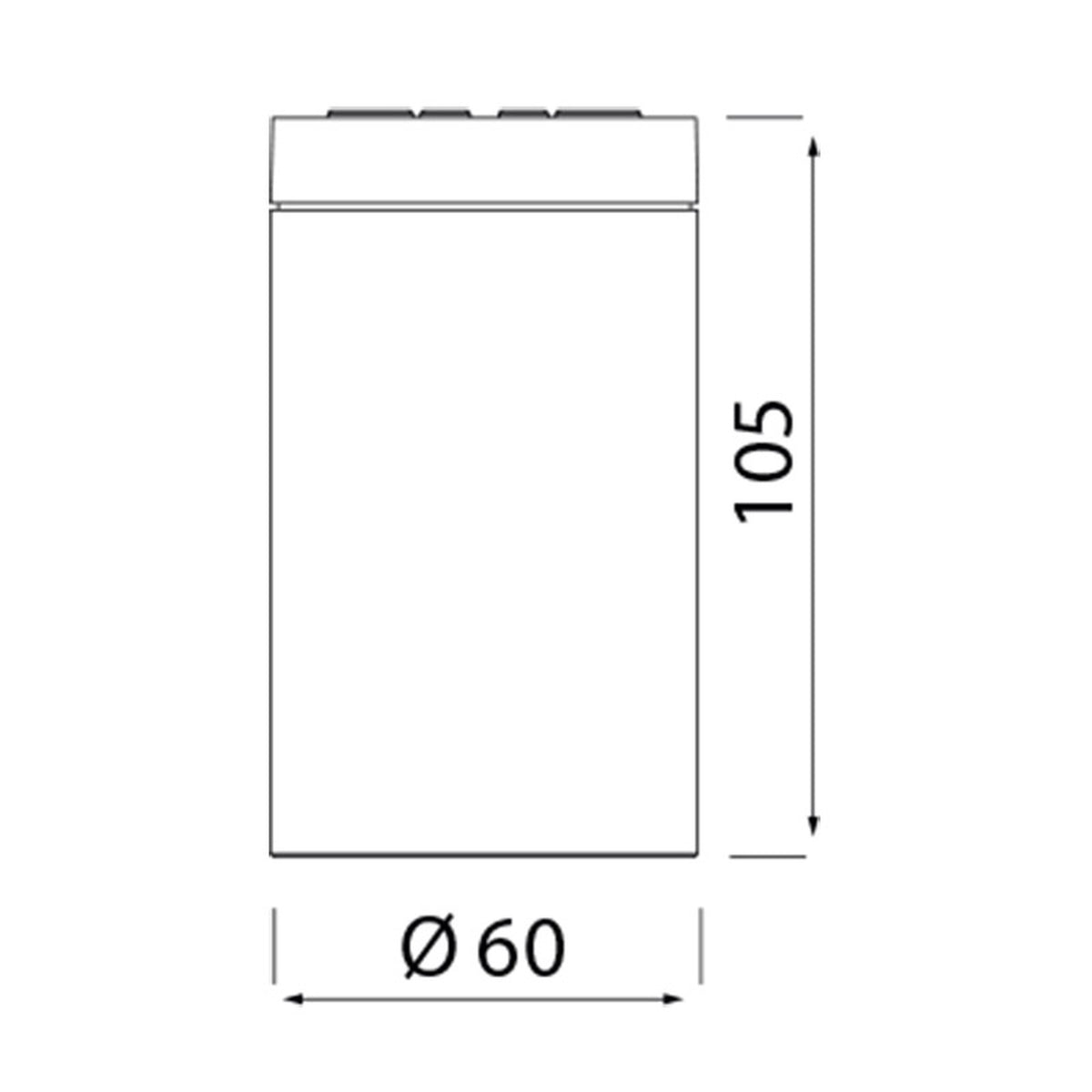 Mantra KANDANCHU vanjska stropna svjetiljka 1xGU10 IP54 Ø60MM SMEĐA