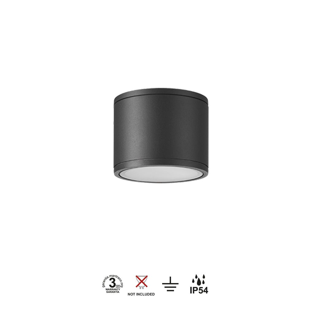 Mantra KANDANCHU vanjska stropna svjetiljka 1xGU10 IP54 Ø90MM ANTRACIT