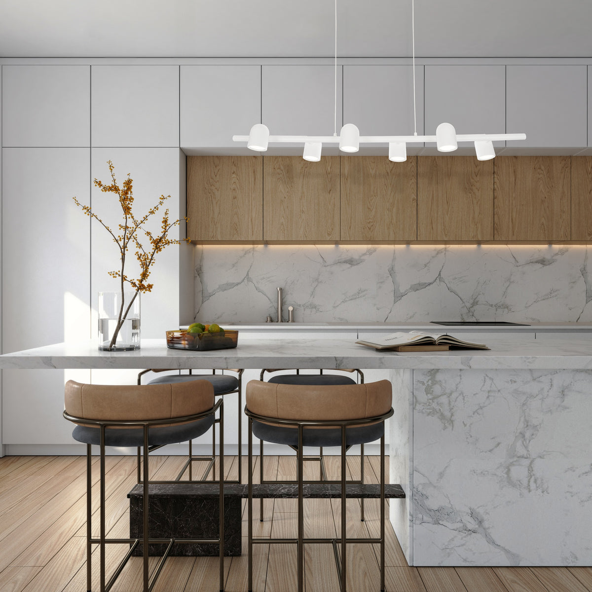 Mantra IOS viseća svjetiljka 6xGU10 1000mm BIJELA