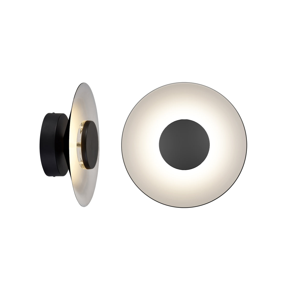 Mantra ORION LED Zidna lampa 8W 3000K Ø250mm CRNA