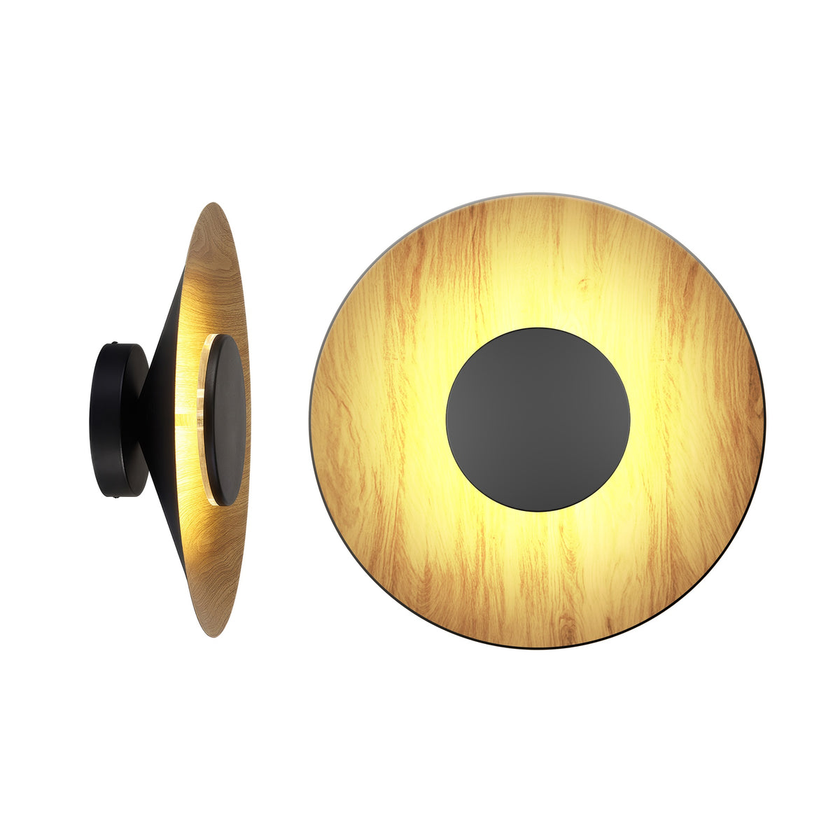 Mantra ORION LED Zidna lampa 24W 3000K Ø500mm CRNA/DRVO