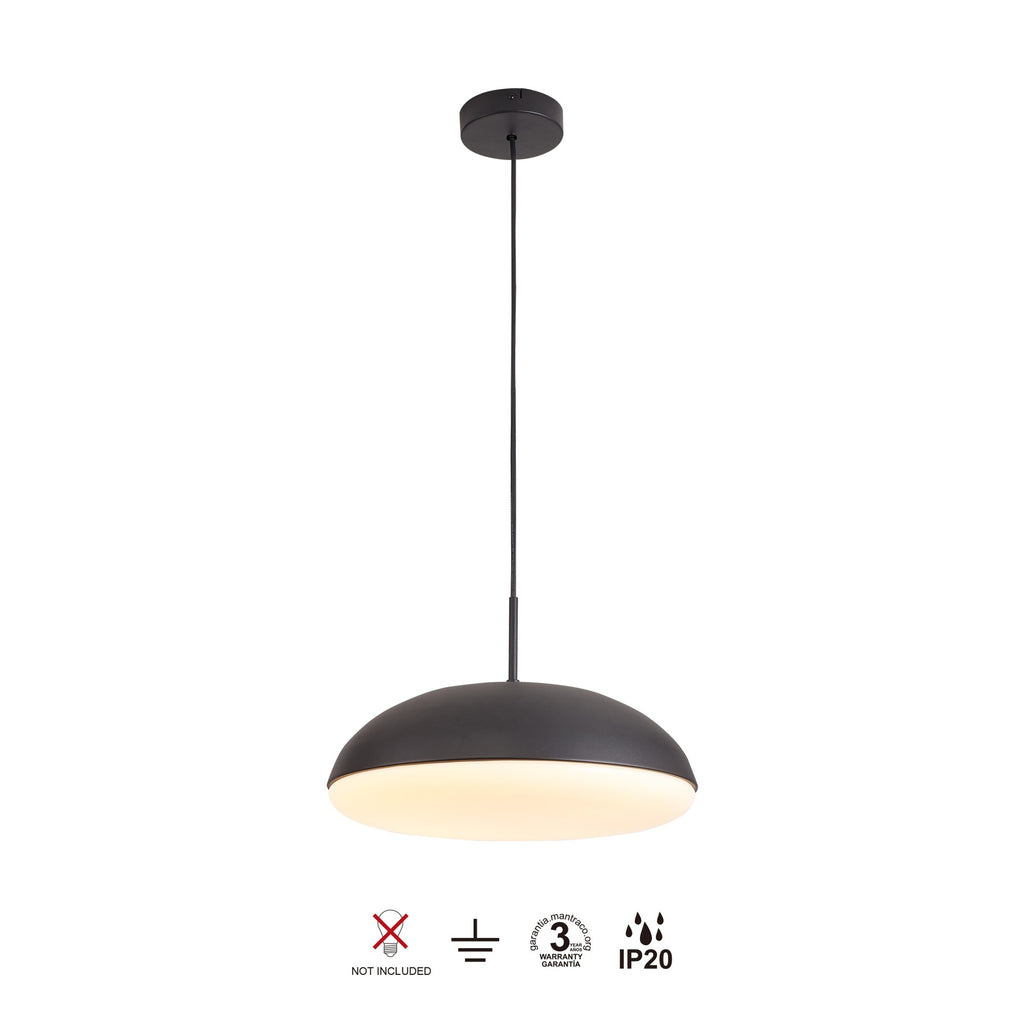 Mantra KAZZ viseća svjetiljka 4xE27 Ø38CM CRNA