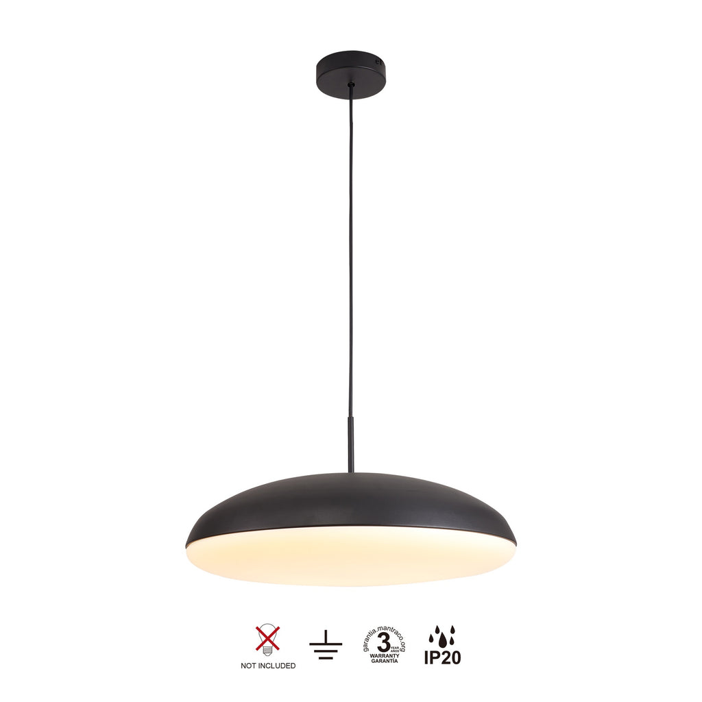 Mantra KAZZ viseća svjetiljka 6xE27 Ø50CM CRNA