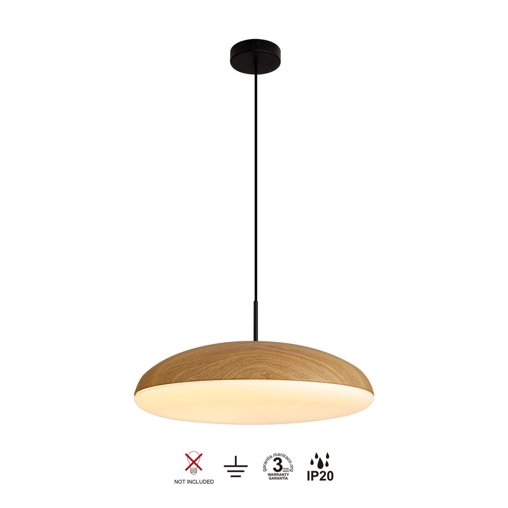 Mantra KAZZ viseća svjetiljka 6xE27 Ø50CM DRVO