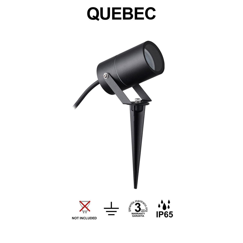 Mantra QUEBEC vanjska ubodna svjetiljka 1xGU10 IP65 CRNA