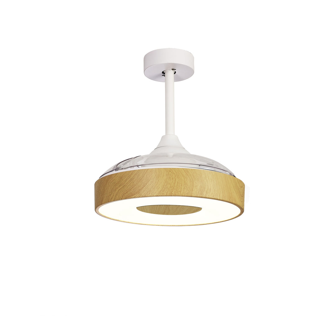 Mantra COIN FAN MINI PAMETNI LED stropni ventilator 91cm DRVO/BIJELA