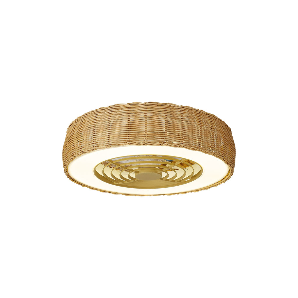 Mantra KILIMANJARO MINI LED stropni ventilator 58cm IP44 RATAN