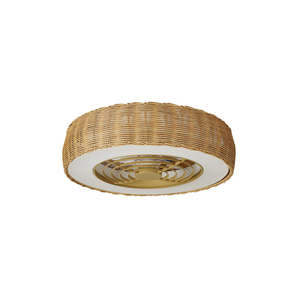 Mantra KILIMANJARO MINI LED stropni ventilator 58cm IP44 RATAN