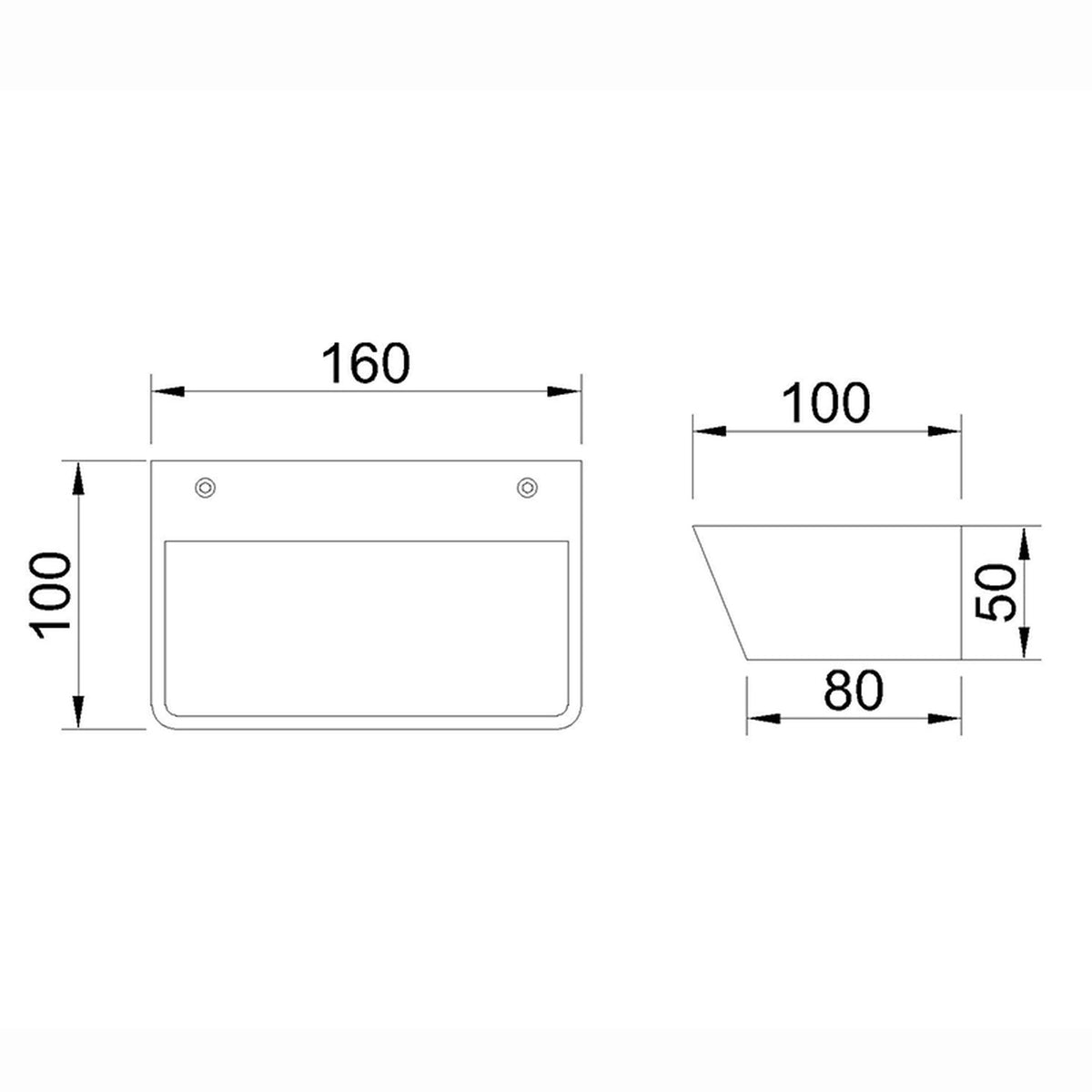 Mantra ALTEA LED ZIDNA SVJETILJKA 15W 3000K 160MM CRNA