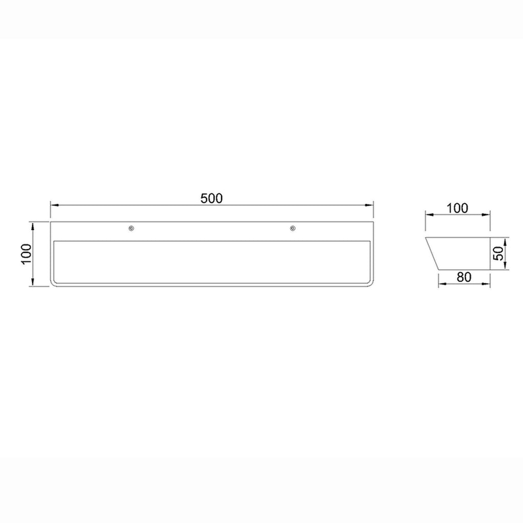 Mantra ALTEA LED ZIDNA SVJETILJKA 40W 3000K 500MM CRNA